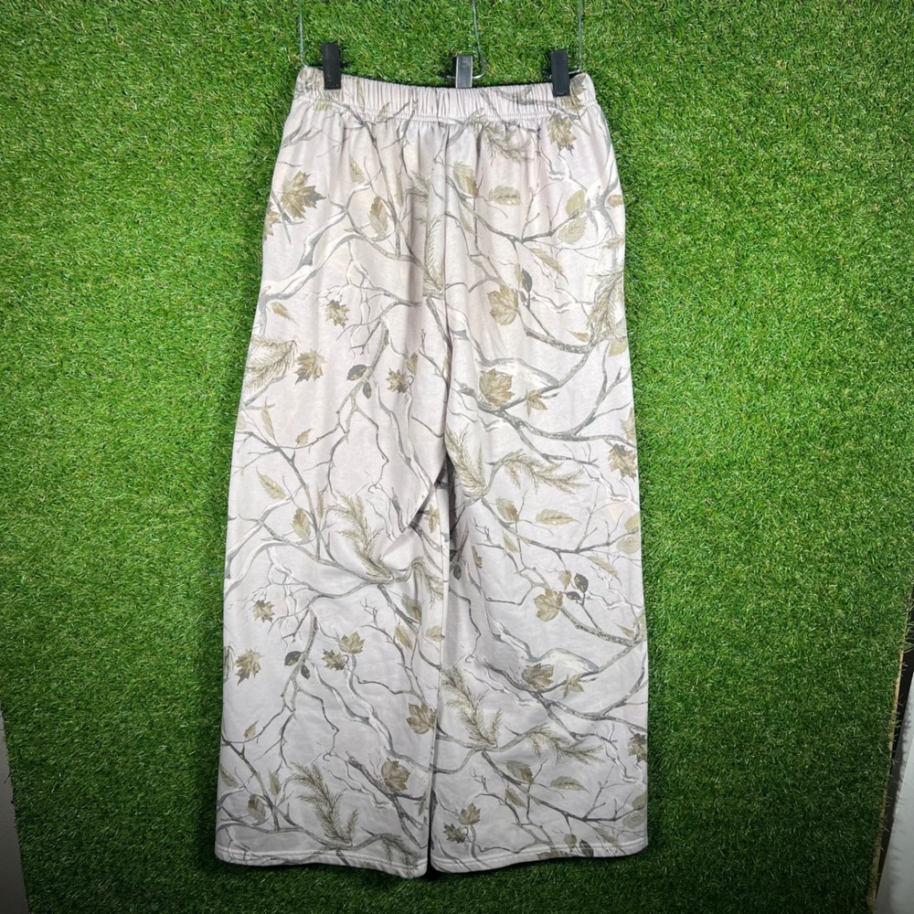 Carbon Real Tree Camo Sweatpants Mens Medium Tan Brown‎ Fleece Lounge Pants